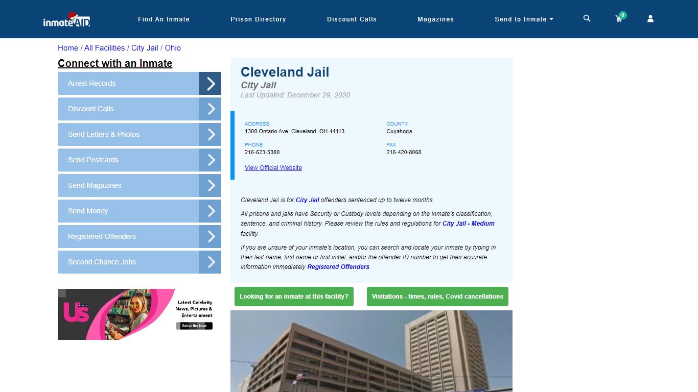 Cleveland Jail | Inmate Locator